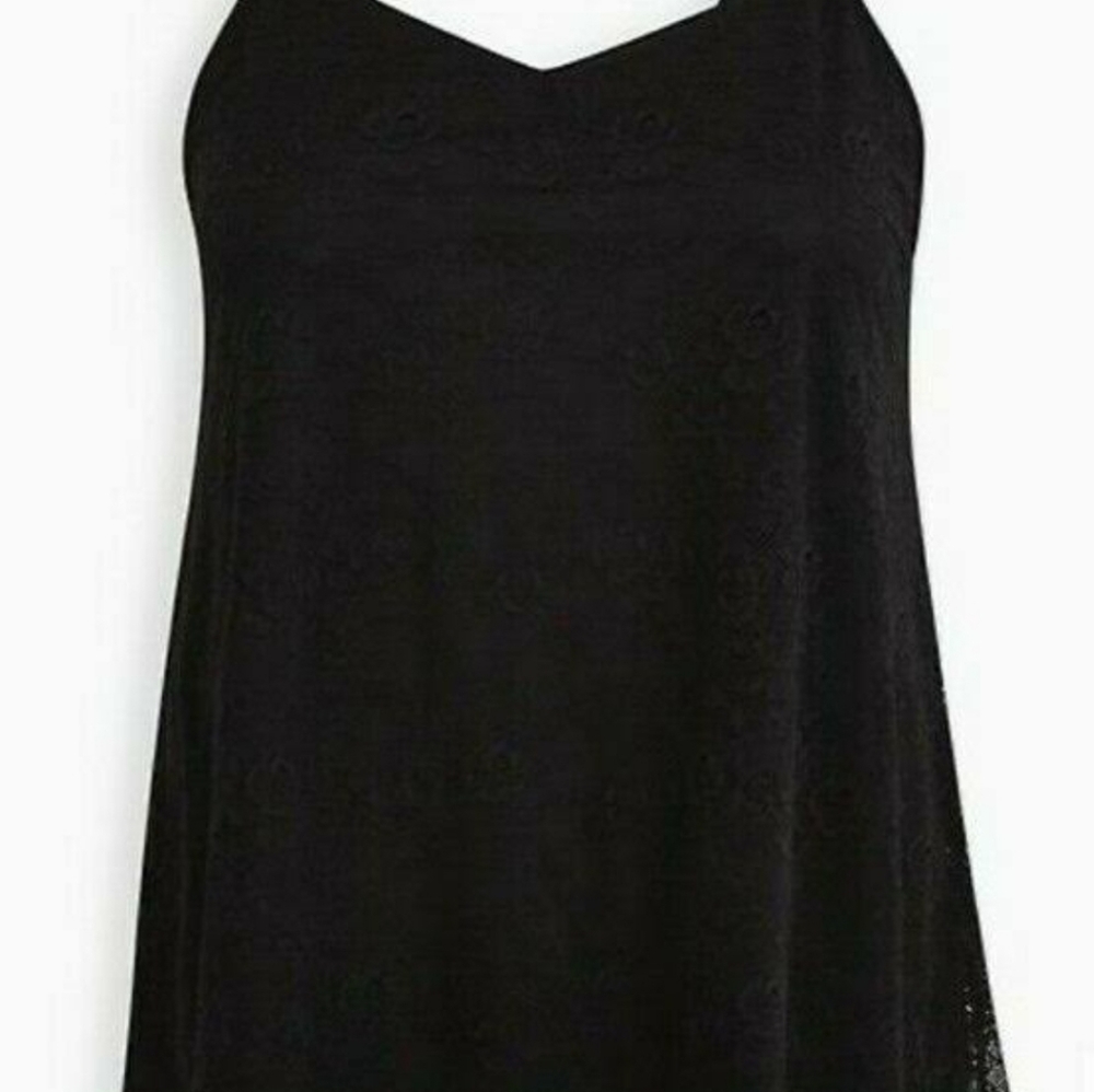 Torrid lace cami with lining nwot black size 5